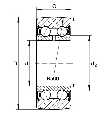 картинка Опорный ролик LR207NPP 