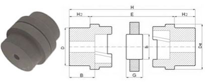 картинка Муфта кулачковая HRC B230 (в сборе) 
